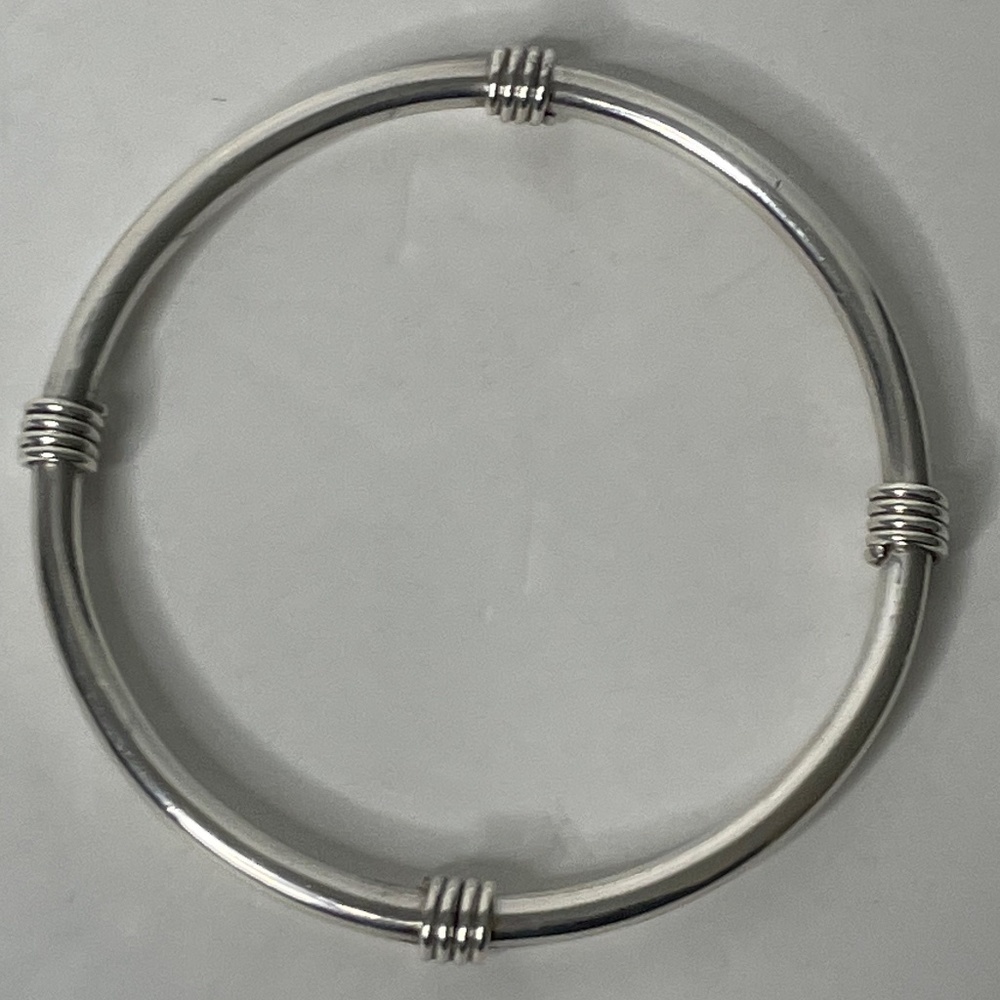 Mexico Sterling Silver Coiled Bracelet 925